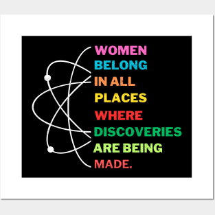 Women Belong in Science, Feminist Empowerment Posters and Art